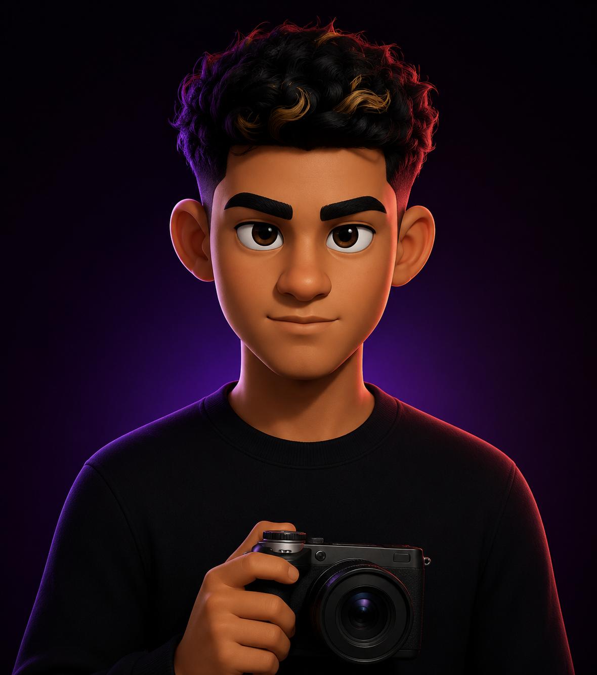 3D character of Azzedine, Photographer