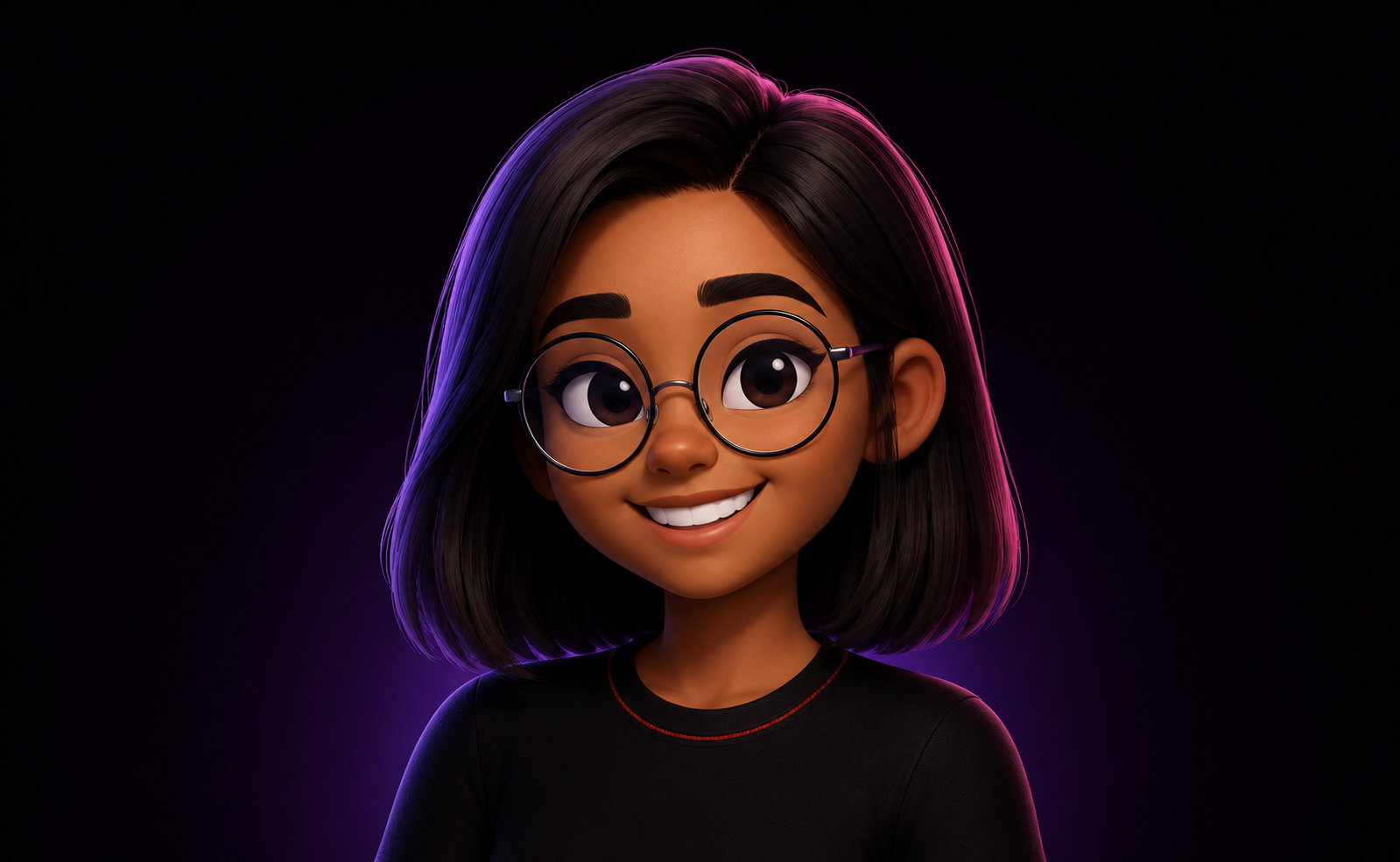 3D character of Hiba, Video Editor